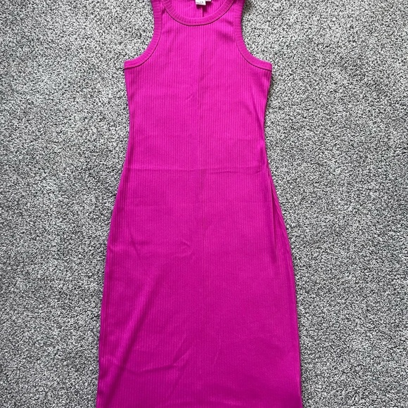 GAP Dresses & Skirts - Gap Women’s Dark Pink Soft Knit Ribbed Dress Sleeveless Dress In Size XS